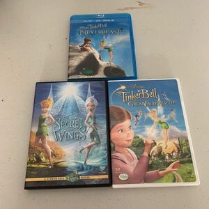 3 tinker bell DVDs 